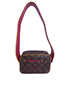 Fuchsia Perforated Mini Trocadero, front view